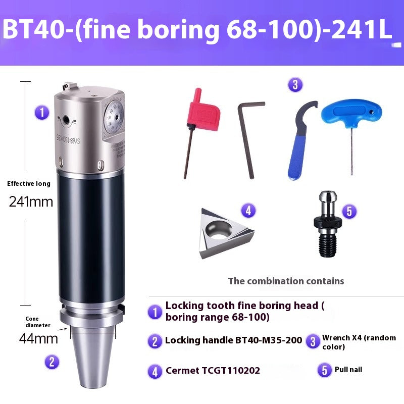 1071-SDJ Fine Boring Tools Fine Boring Heads Adjustable BT40 Fine Boring Tools Set Machining Center Small Bore Fine Boring Tools Shandong Denso Pricision Tools Co.,Ltd.